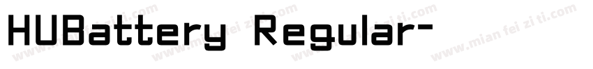 HUBattery Regular字体转换